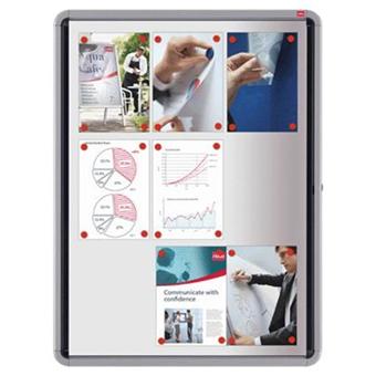 Nobo - Vitrine Interieur Fond Metal Pour 9 Documents A4 - 1